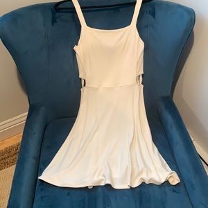 White skater dress (size small)